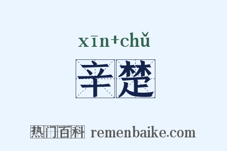 辛楚是什么意思的图片